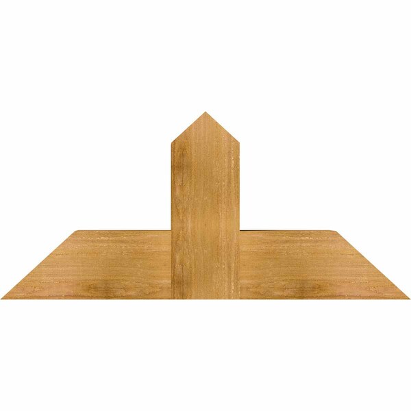 Ekena Millwork Portland Rough Sawn Timber Gable Bracket, Western Red Cedar, 36"W x 16"H x 6"D x 6"F, 11/12 Pitch GBW036X16X0606POR00RWR - main